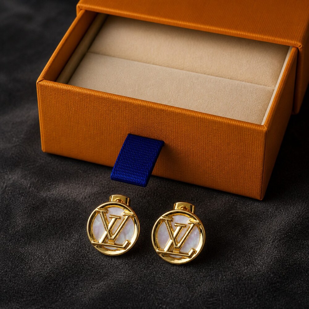 Louis Vuitton Signature Earrings Style 10 | New with Box - Picture 7 of 9